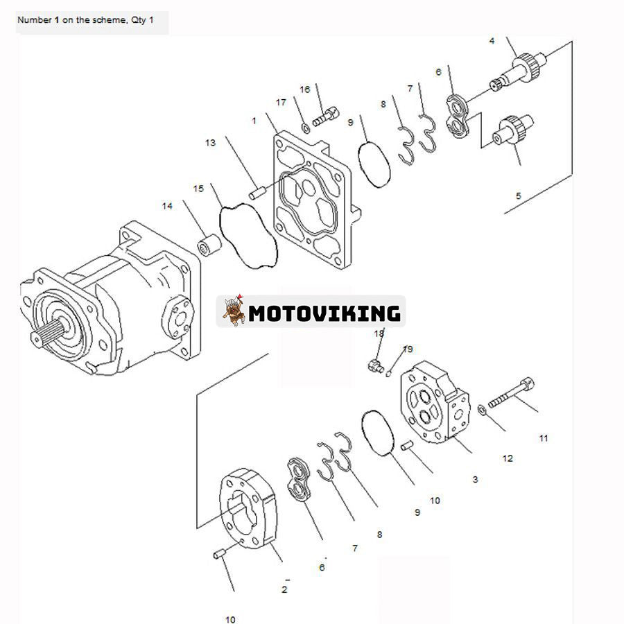 För Komatsu Bulldozer D475A-3 D475A-3-HD D475A-3-SC Hydraulpump 705-52-30810 705-52-30580