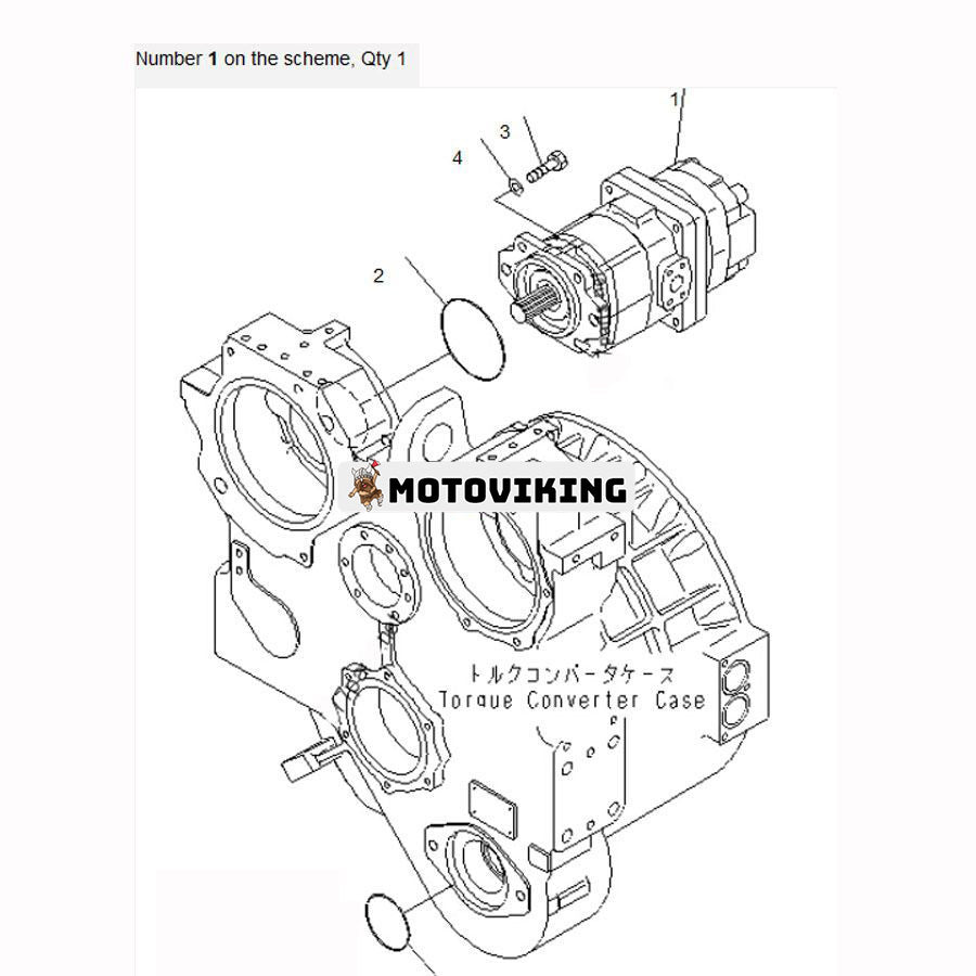 För Komatsu Bulldozer D155A-6 D155AX-6 D155AX-7 D155A-6R Hydraulpump 705-52-30A00