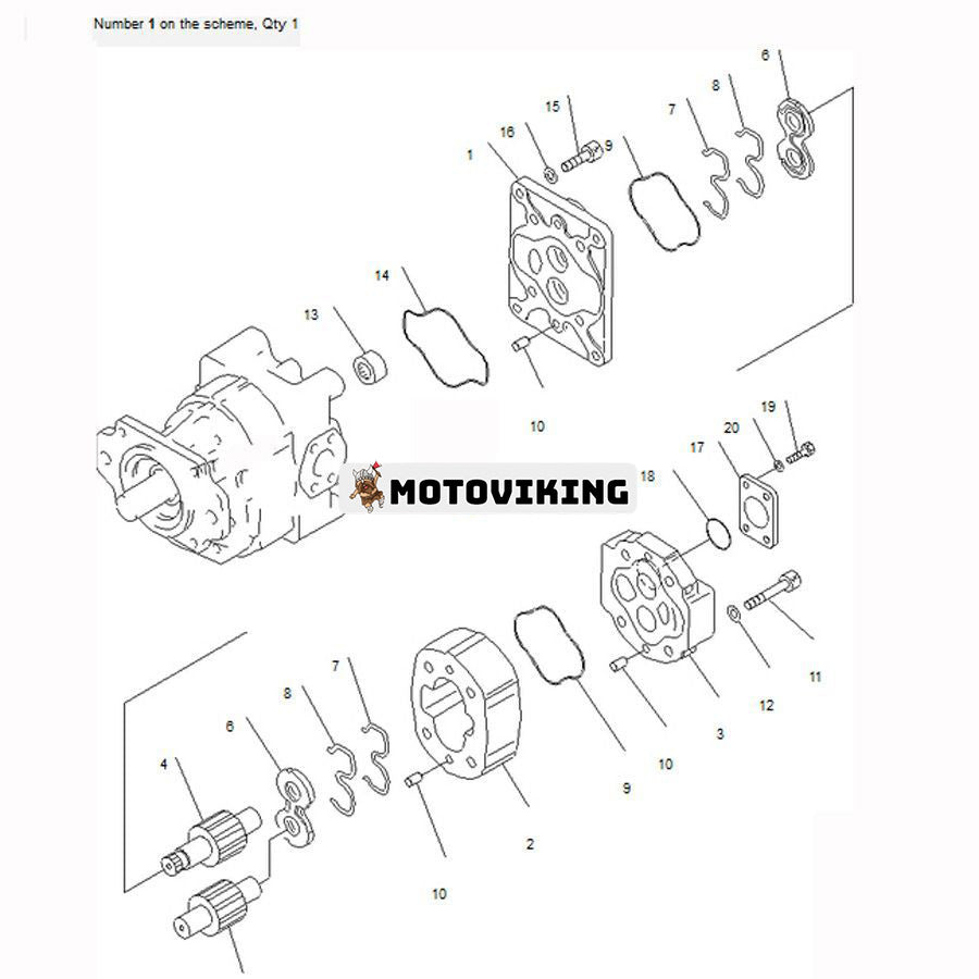 För Komatsu Bulldozer D475A-3 D475A-3-HD D475A-3-SC Hydraulpump 705-52-40290 705-52-40250