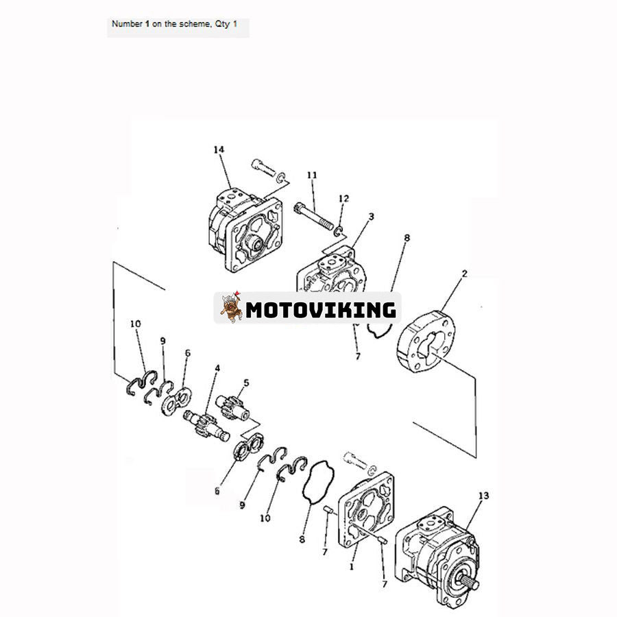 För Komatsu grävmaskin PC120-2 PC120-1 Hydraulpump 705-56-34000