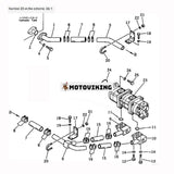 För Komatsu grävmaskin PC60-3 PC60U-3 Hydraulpump 705-56-24080