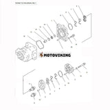 För Komatsu grävmaskin PC1600-1 PC1600SP-1 PC1800-6 PC650-3 Hydraulisk växelpump 705-51-31060