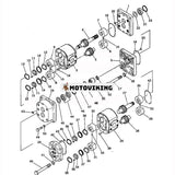 För Komatsu Grader GS360-1 GD600R-1 GD31RC-3A GD605A-1 Hydraulpump 704-56-11101