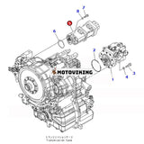 För Komatsu Grader GD675-3A Hydraulpump 705-58-24120