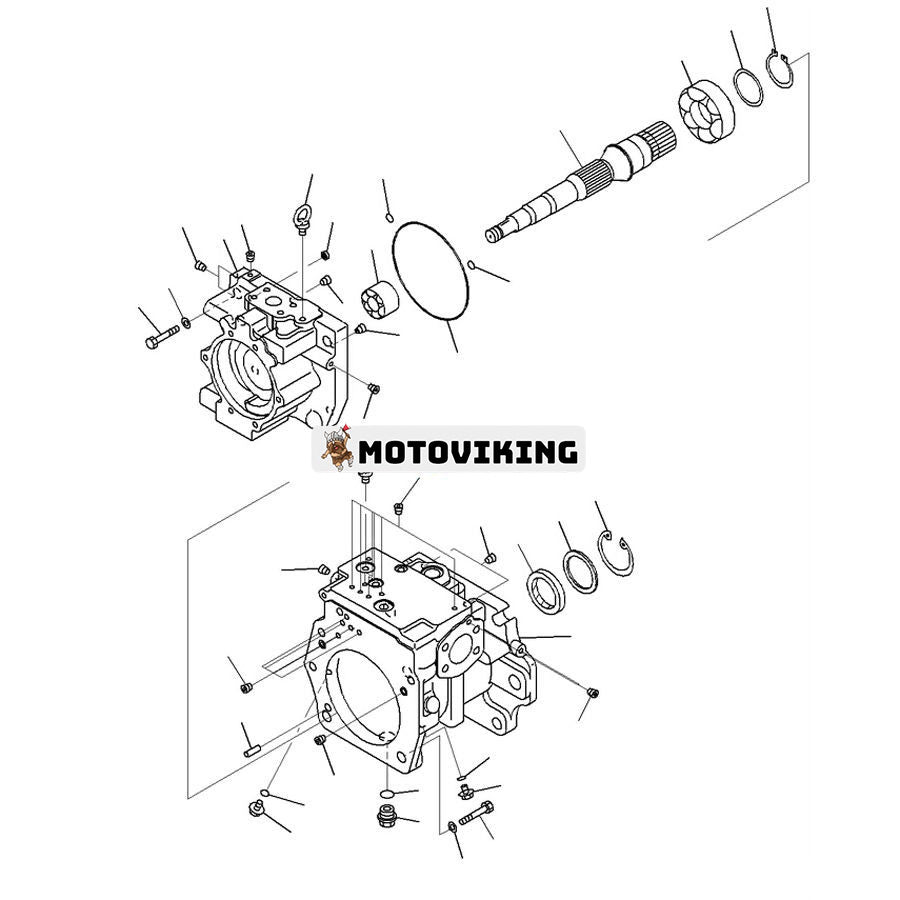 För Komatsu Bulldozer D375A-6 D375A-6R Hydrauloljepump 708-1H-00260