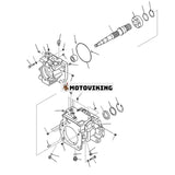 För Komatsu Bulldozer D375A-6 D375A-6R Hydrauloljepump 708-1H-00260