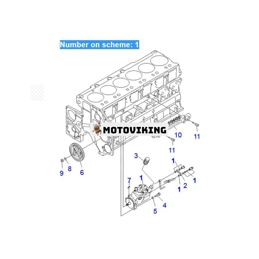 För Komatsu Grävmaskin PC1800-6 PC750-6 PC750-7 PC800-6 PC800-7 Bränslepump Ass'y 6218-71-1110 ND094100-0280