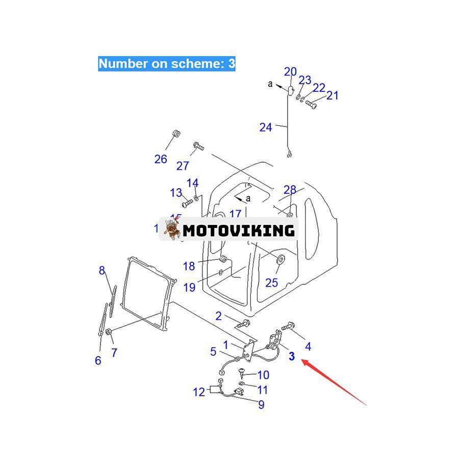 För Komatsu grävmaskin PC100-5 PC120-5 PC130-5 PC150-5 PC200-5 Torkarmotor 20Y-06-11750