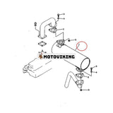 Ljuddämpare YM171056-13501 för Komatsu Engine 3D84-1 3D75-1 Grävmaskin PC30-5 PC20-5 PC10-3 PC10-2 PW30T-1 PW30-1 PW20-1 PC30-1 PC30-3 PC20-3