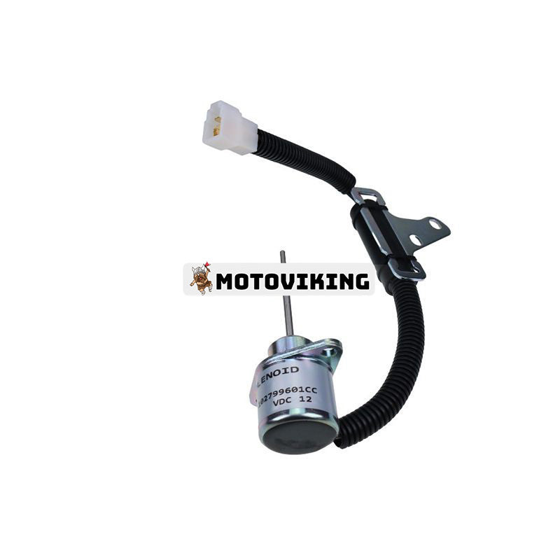 12V avstängningsmagnet 102799601CC för Kubota Engine D722 Bobcat Utility Vehicle 2200 2200S 2300