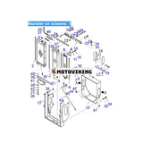 För Komatsu hjullastare WA380Z-6 Vattentank Kylare ASS'Y 423-03-41440