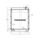 För Hitachi EX300-3 EX310-3C EX310H-3C Vattentank Kylarkärna ASS'Y 4345593