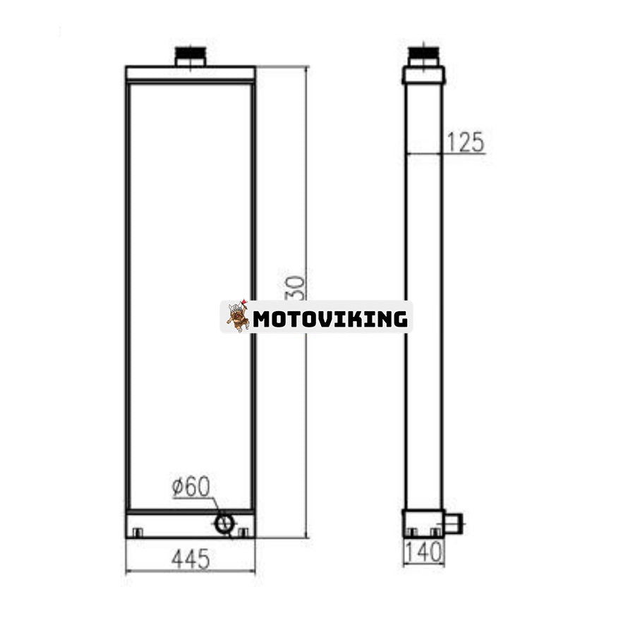 Vattentank Kylarkärna ASS'Y 561-03-81642 561-03-81641 För Komatsu Dump Truck HD785-7