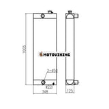 För Sany Grävmaskin SY195C-9 Vattentank Radiator Core ASS'Y