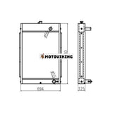 För Hyundai Grävmaskin R200W-3 Vattentank Kylarkärna ASS'Y 11ER-42490