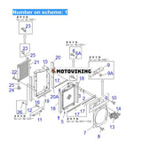 För Komatsu grävmaskin PC35MR-1 PC35MRX-1A PC38UU-3 Vattentankkylare ASS'Y 22F-03-11110