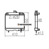 För Yanmar KE30 KE40 KE50 Vattentank Kylarkärna ASS'Y 198162-00601