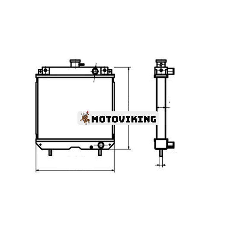 För Yanmar F190 F210 F230 F250 Vattentank Kylarkärna ASS'Y 119854-44500