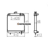 För Yanmar EE213 Vattentank Kylarkärna ASS'Y 119255-44501