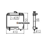 För Yanmar MT136 MT146 MT156 Vattentank Kylarkärna ASS'Y 198163-00600