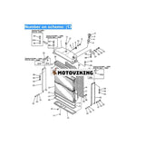 För Komatsu D355A-3 PC600-1 Vattentank Kylarkärna D60 ASS'Y 195-03-22130