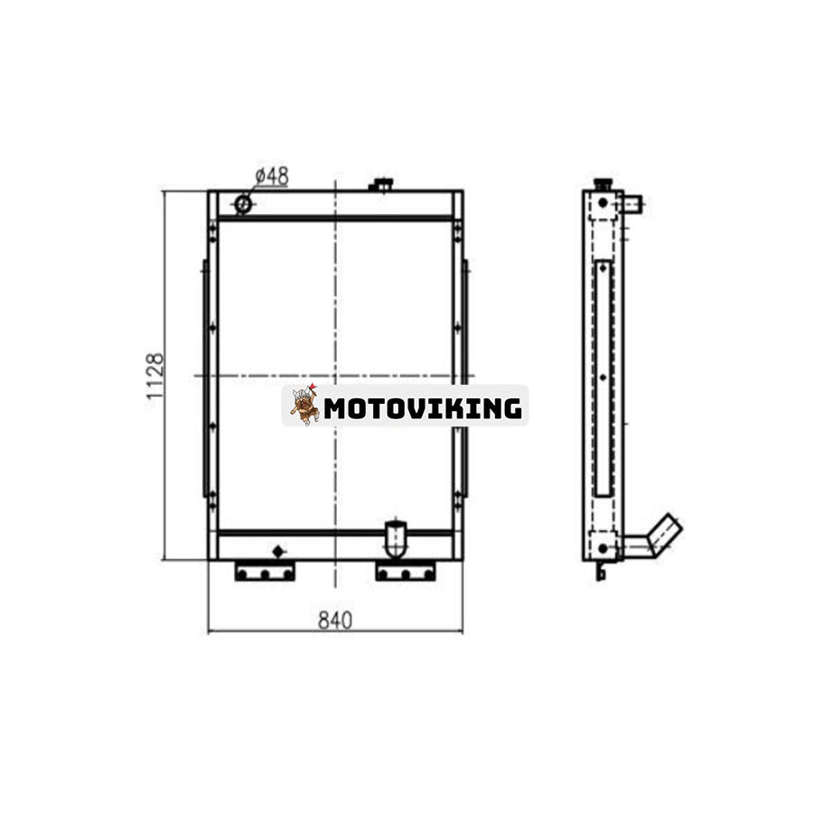 För Hyundai grävmaskin R200W-7 R210NLC-7 R215LC-7 R210LC-7 R220LC-7 Vattentank Kylarkärna ASS'Y 11N6-43190