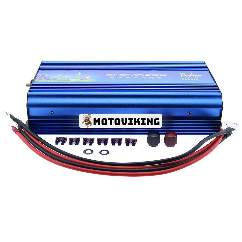 Ny DC12V till AC200-240V Power Pure Sine Wave Inverter 2000W