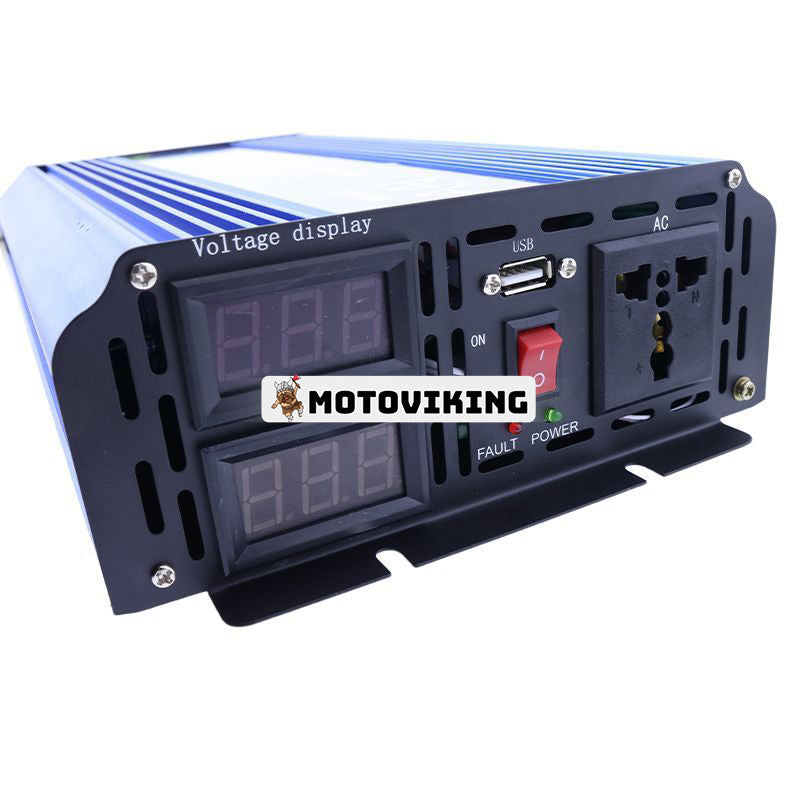 Ny DC12V till AC200-240V Power Pure Sine Wave Inverter 2000W