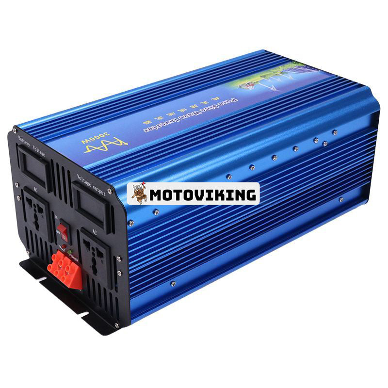 Ny DC24V till AC200-240V Power Pure Sine Wave Inverter 3000W