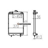 För Yanmar grävmaskin VIO10-2 Vattentank Kylarkärna ASS'Y 119325-44501