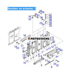 För Komatsu grävmaskin PC2000-8 Vattentank Kylarkärna ASS'Y 21T-03-31711