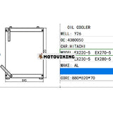 För Hitachi grävmaskin EX220-5 EX230-5 EX270-5 EX280-5 EX220LC-5 EX230LC-5 EX270LC-5 Hydrauloljekylare ASS'Y 4380050