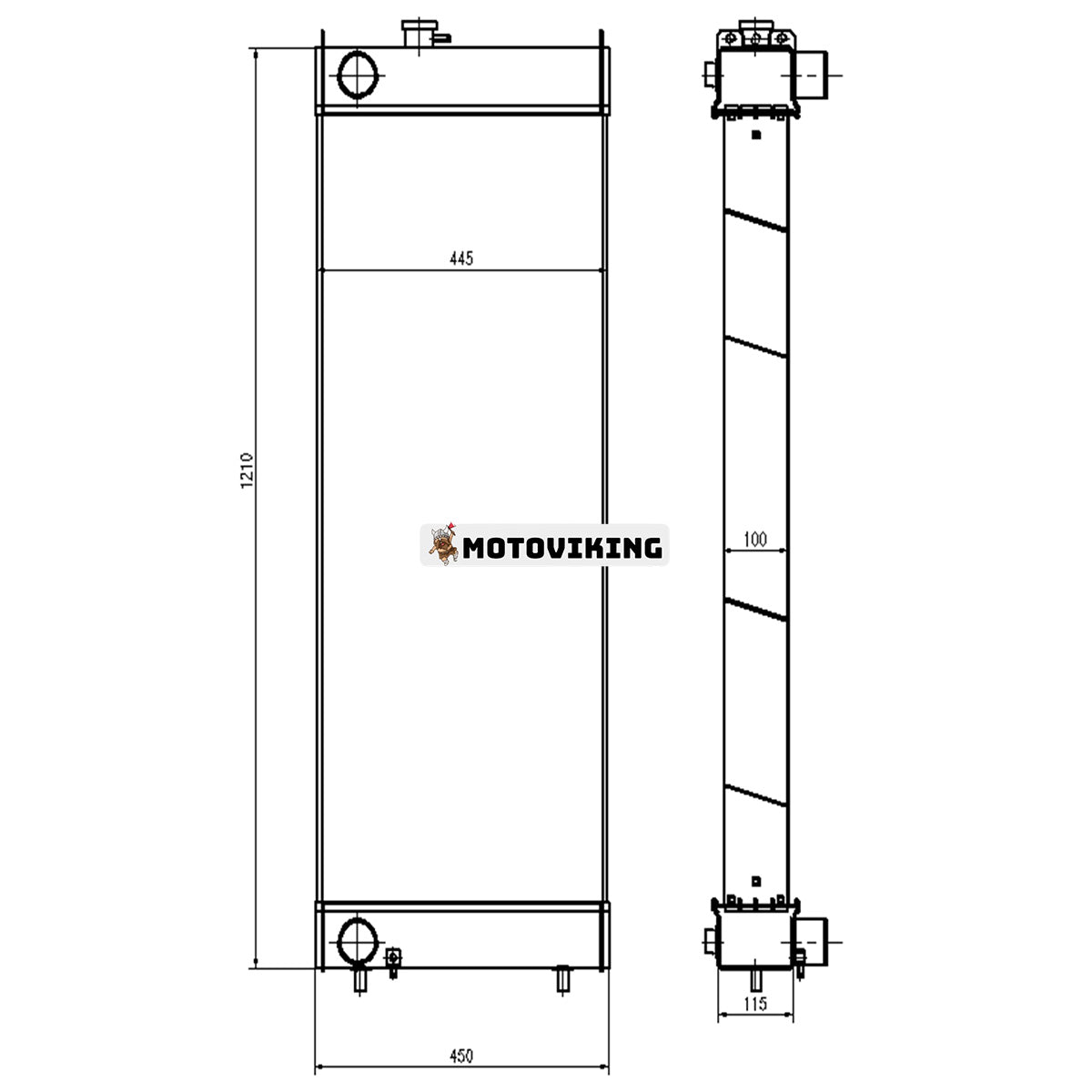 För Hitachi grävmaskin ZX330-3 ZX350H-3 ZX400W-3 Vattentank Kylarkärna ASS'Y 4649913