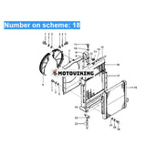 För Caterpillar grävmaskin Cat E450 hydraulisk oljekylare 096-3337