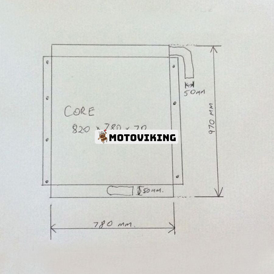 Hydraulisk oljekylare ME078718 för Kato grävmaskin HD1023 HD1023R