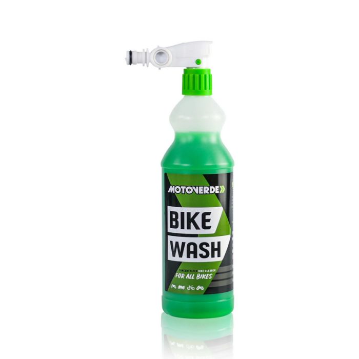 1L Motoverde Concentrated Bike Wash Cleaner Spray + Anslutning Till Vattenslang