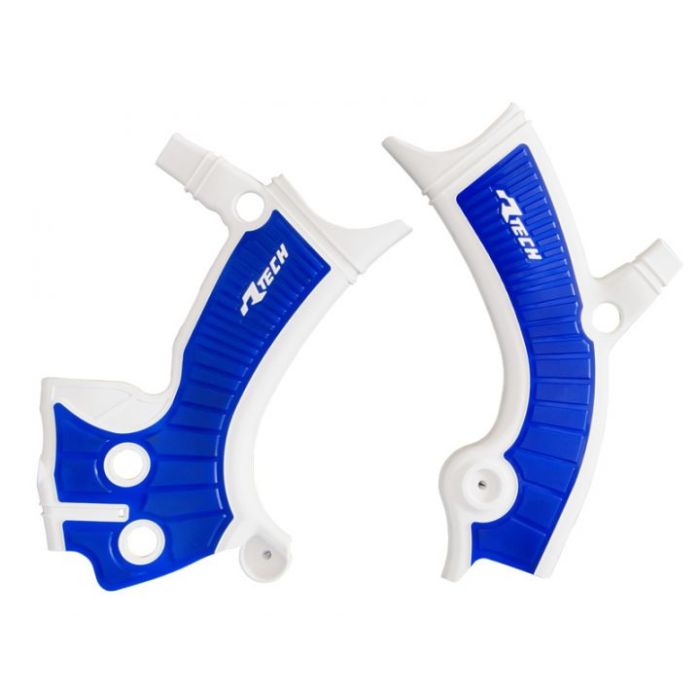 Grippy Frame Guard Yamaha/ Fantic White/ Blue R-Tech R-Prtyzfbnbl1