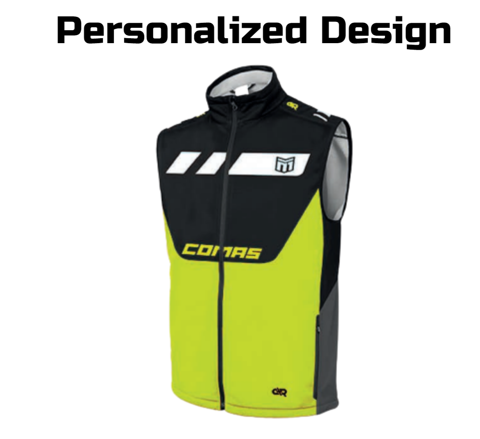 Custom Softshell Vest Comas Race Series - MotoViking